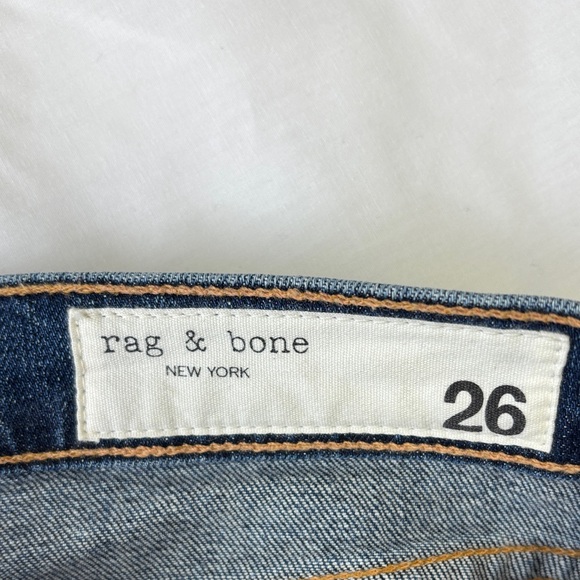 ๐Rag & Bone Blue Dre Capri Leg Jeans Size 26 Distressed Cropped๐ - Picture 14 of 17